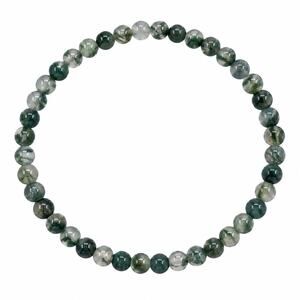4MM Green Moss Agate Bracelet